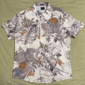 Guess Hawaiian Slim Fit Button-Up Shirt Men's Large (22.75 inch PtP) NWT